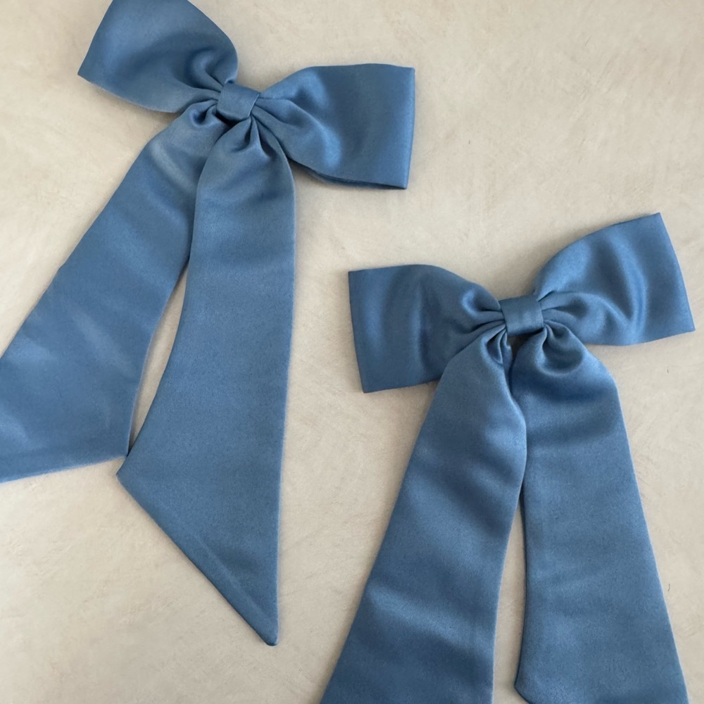 Azazie Blue Hair Bows